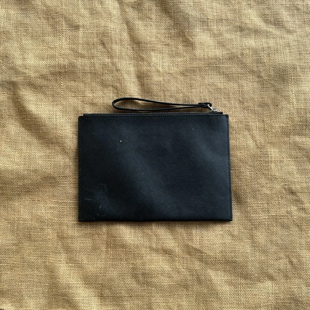 Michael Kors Black Studded Wristlet Wallet Bag
